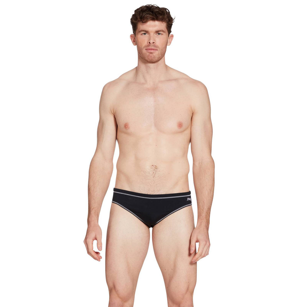Swim Briefs Melbourne 6,5 Men Black-White Size 28-XS Zoggs 462934BKWH28