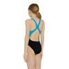 One Piece Swimsuit Toronto Flyback Girl Black-Turquoise Size 34-14A Zoggs 463314BKTQ34