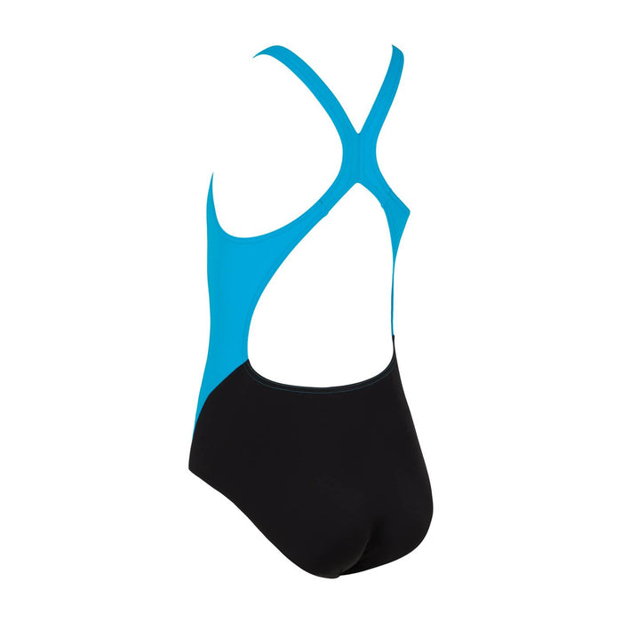 One Piece Swimsuit Toronto Flyback Girl Black-Turquoise Size 34-14A Zoggs 463314BKTQ34