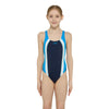 One Piece Swimsuit Toronto Flyback Girl Navy-Light-Blue Size 26-6A Zoggs 463314NVLB26