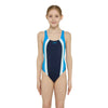 One Piece Swimsuit Toronto Flyback Girl Navy-Light-Blue Size 34-14A Zoggs 463314NVLB34