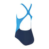 One Piece Swimsuit Toronto Flyback Girl Navy-Light-Blue Size 34-14A Zoggs 463314NVLB34