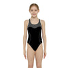 One Piece Swimsuit Tokyo Iceback Girl Black-Grey Size 30-10A Zoggs 463315BKGY30