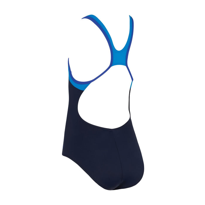 One Piece Swimsuit Tokyo Iceback Girl Navy-Light-Blue Size 32-12A Zoggs 463315NVLB32