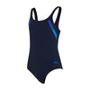 One Piece Swimsuit Sydney U Back Girl Navy-Light-Blue Size 28-8A Zoggs 463316NVLB28
