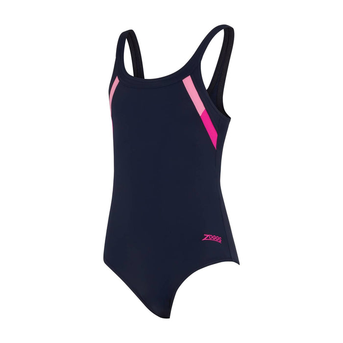 One Piece Swimsuit Sydney U Back Girl Navy-Pink Size 28-8A Zoggs 463316NVPK28