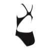 One Piece Swimsuit Melbourne Haxback Girl Black-White Size 28-8A Zoggs 463317BKWH28