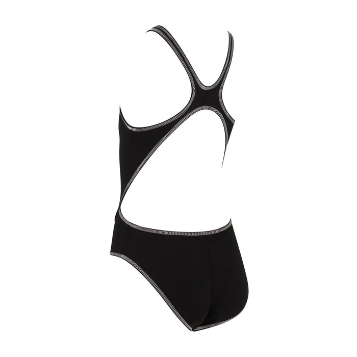 One Piece Swimsuit Melbourne Haxback Girl Black-White Size 30-10A Zoggs 463317BKWH30