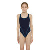 One Piece Swimsuit Melbourne Haxback Girl Navy-Light-Blue Size 26-6A Zoggs 463317NVLB26