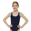 One Piece Swimsuit Melbourne Haxback Girl Navy-Light-Blue Size 26-6A Zoggs 463317NVLB26