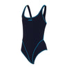 One Piece Swimsuit Melbourne Haxback Girl Navy-Light-Blue Size 34-14A Zoggs 463317NVLB34