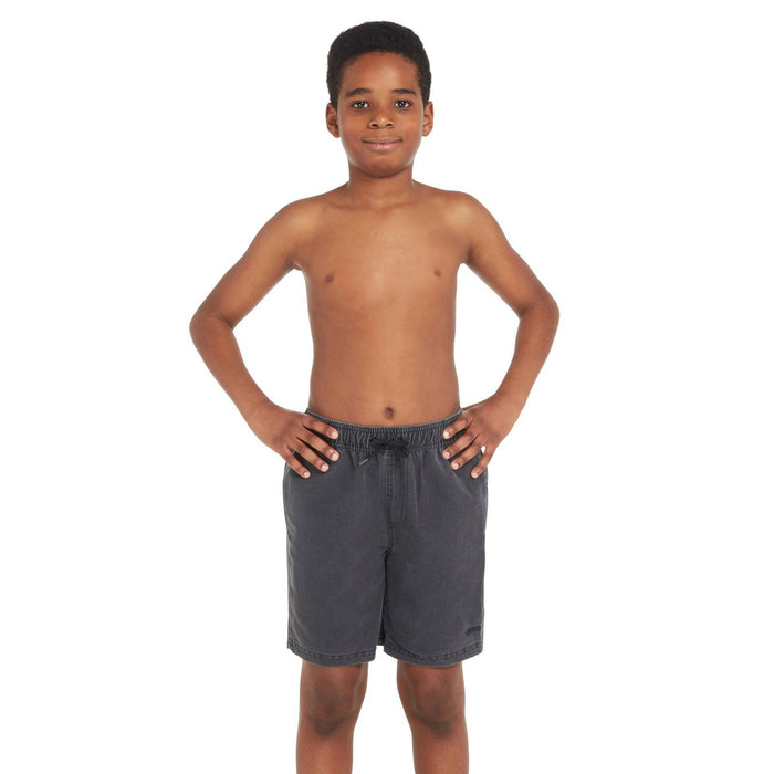 Swim Shorts Mosman Washed 15'' Boy Charcoal Size S Zoggs 463476CHS