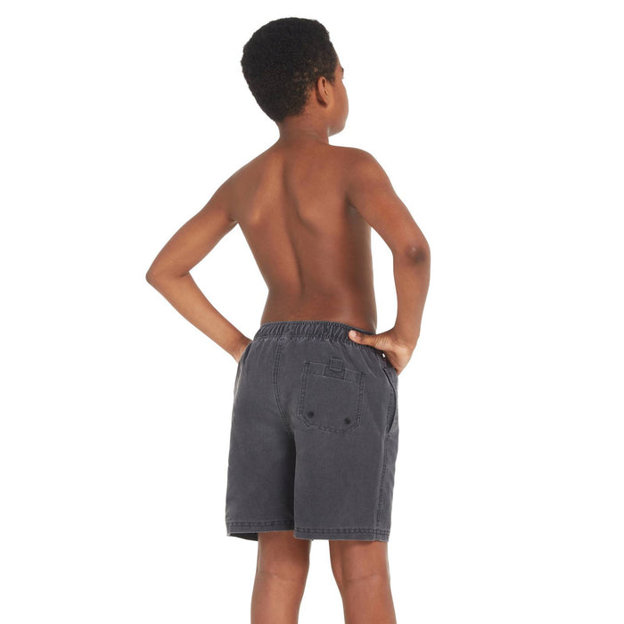 Swim Shorts Mosman Washed 15'' Boy Charcoal Size S Zoggs 463476CHS