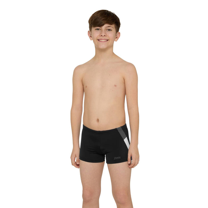 Swim Boxer Sydney 21 Boy Black-Grey Size 23-6A Zoggs 463483BKGY23