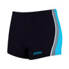 Swim Boxer Toronto Hip Racer 21 Boy Black-Turquoise Size 25-10A Zoggs 463484BKTQ25