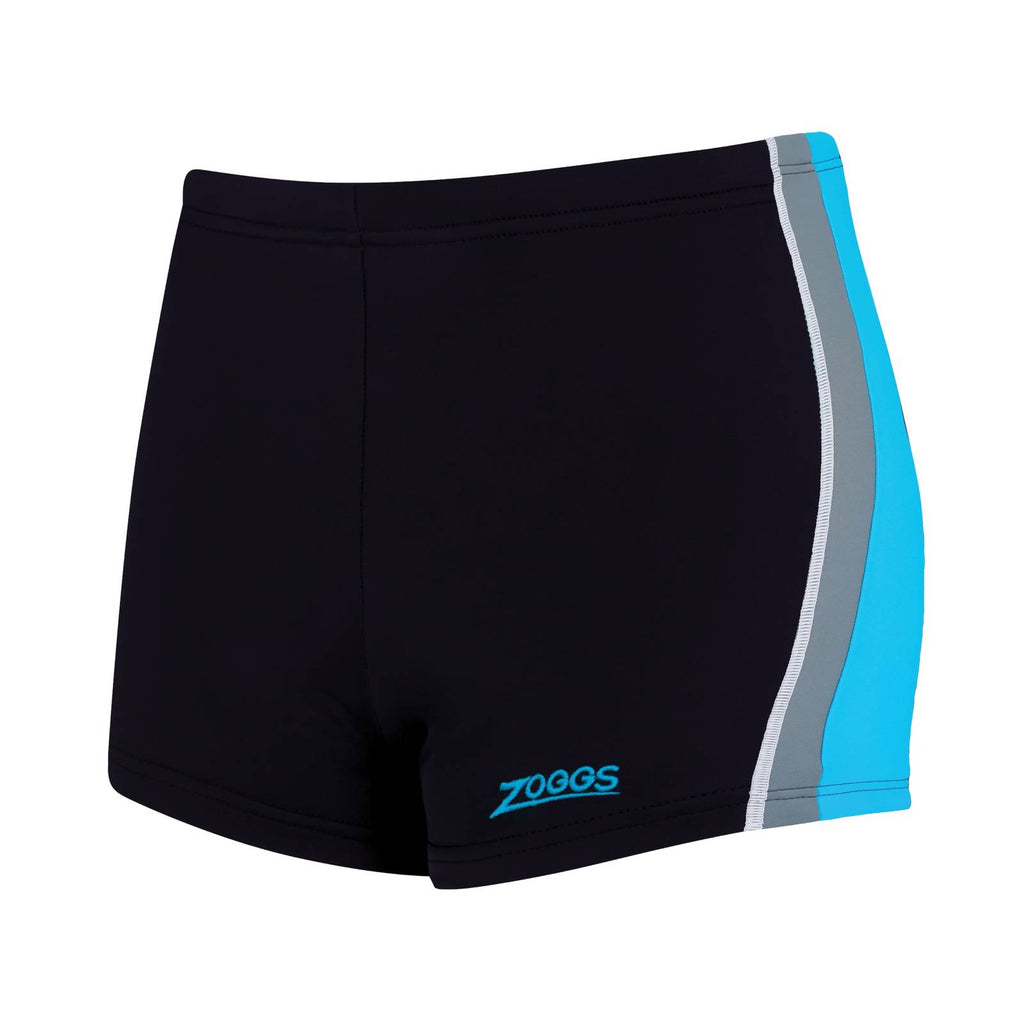 Swim Boxer Toronto Hip Racer 21 Boy Black-Turquoise Size 29-14A Zoggs 463484BKTQ29