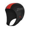 Swim Cap Neo 3 Unisex Black-Red S-M Zoggs 464044BKRDS-M