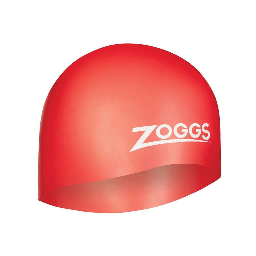 Swimming Cap Easy Fit Silicone Red Zoggs 465003RD