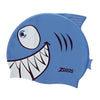 Swimming Cap Junior Silicone Character Blue Jaws Zoggs 465004