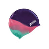 Swimming Cap Junior Silicone Multi Colour Purple-Aqua Zoggs 465012PUAQ