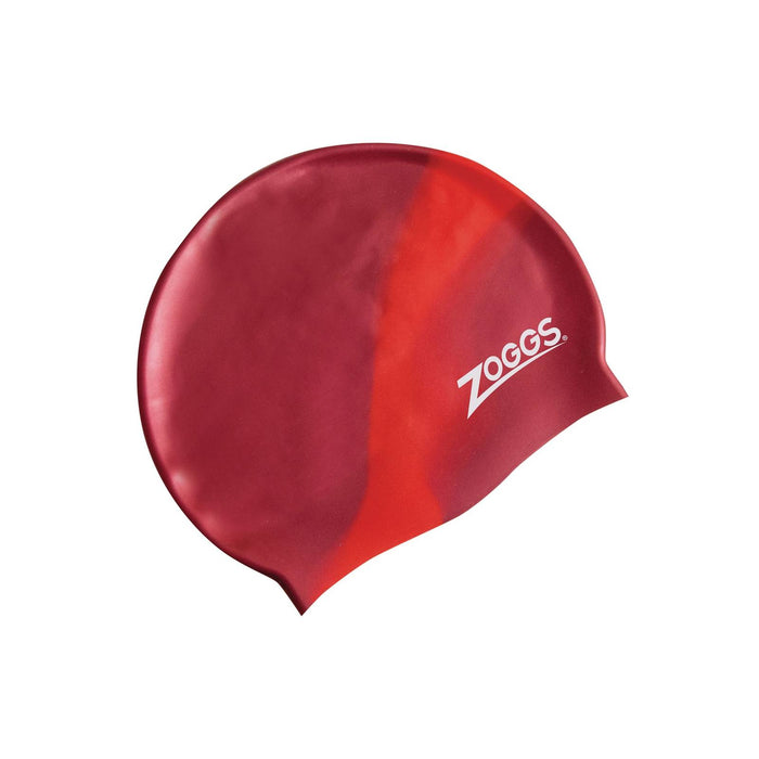 Swimming Cap Junior Silicone Multi Colour Red-Pink Zoggs 465012RDPK