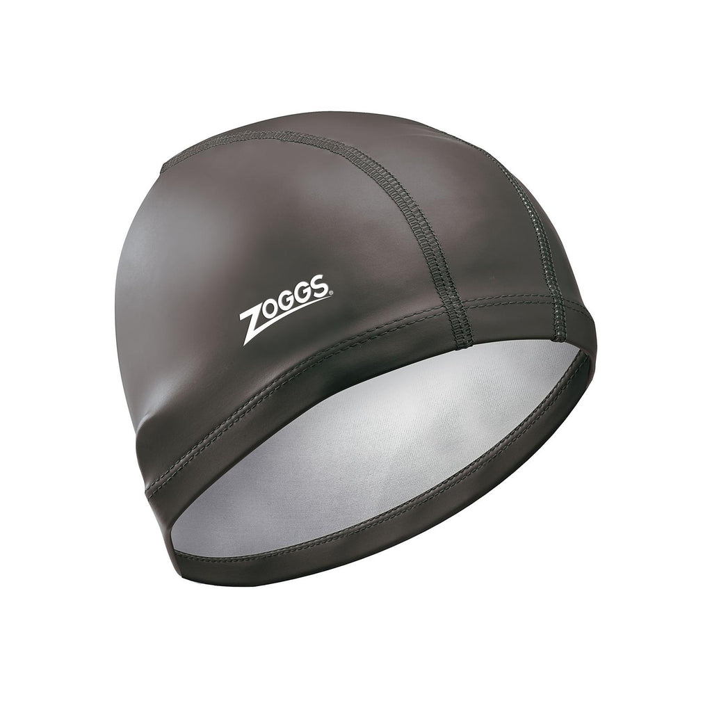 Swimming Cap Nylon Spandex Pu Coated Black Zoggs 465034BK
