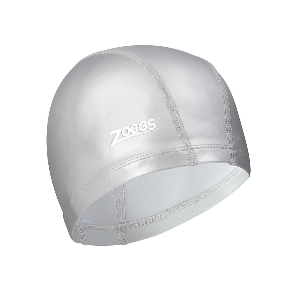 Swimming Cap Nylon Spandex Pu Coated Silver Zoggs 465034SI
