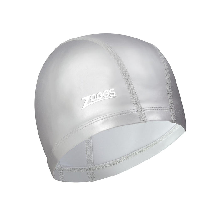 Swimming Cap Nylon Spandex Pu Coated Silver Zoggs 465034SI