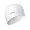 Swimming Cap Nylon Spandex Pu Coated White-Pink Zoggs 465034WHPK