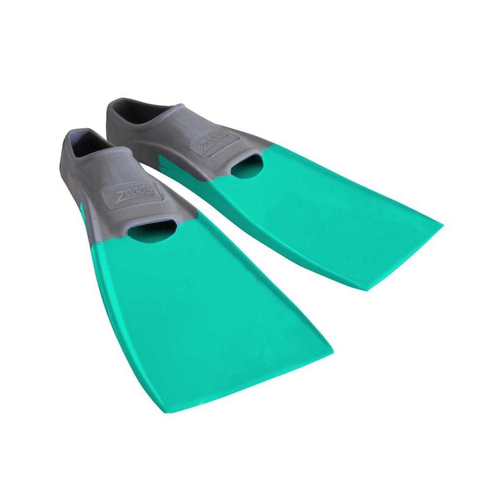 Swimming Fins Long Blade Rubber Grey-Aqua EU 45-46-UK 11-12-US 12-13 Zoggs 465213GYAQ112