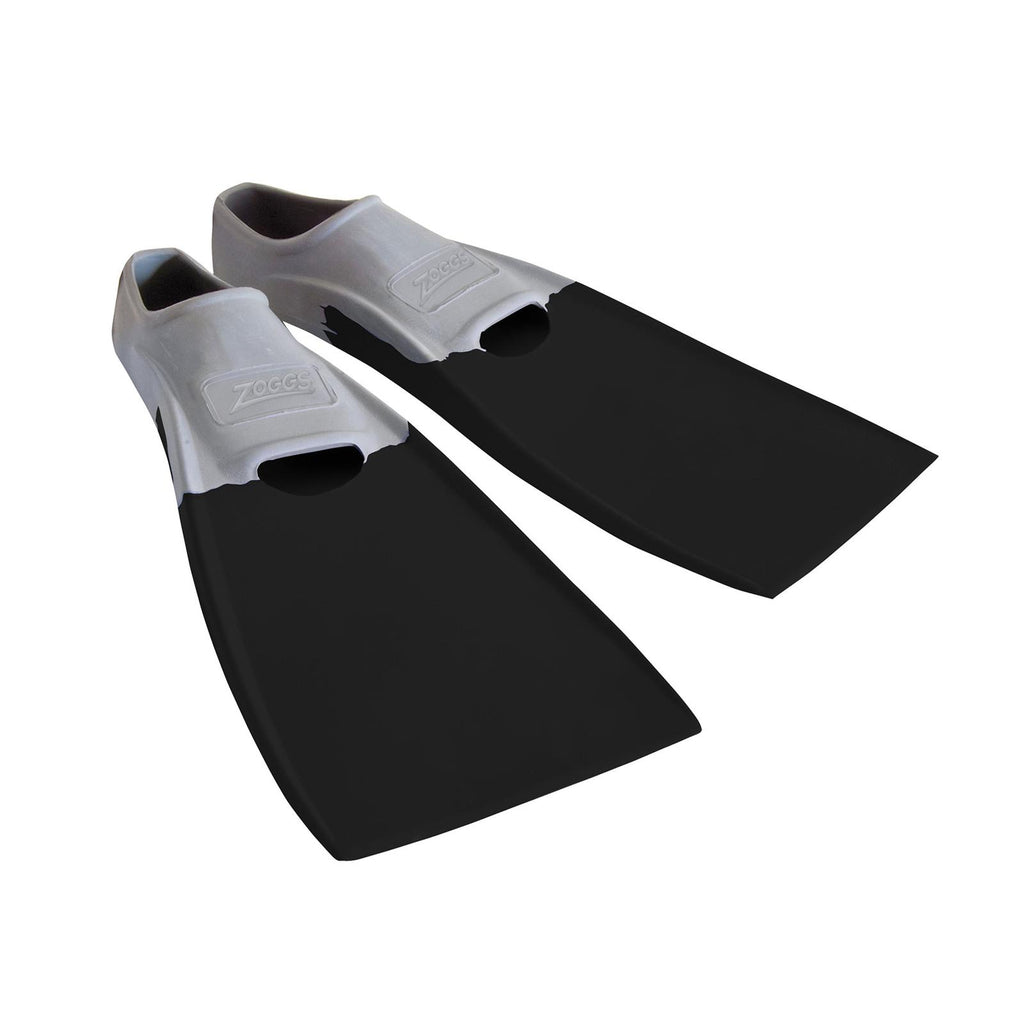 Swimming Fins Long Blade Rubber Grey-Black EU 43-44-UK 9-10-US 10-11 Zoggs 465213GYBK910