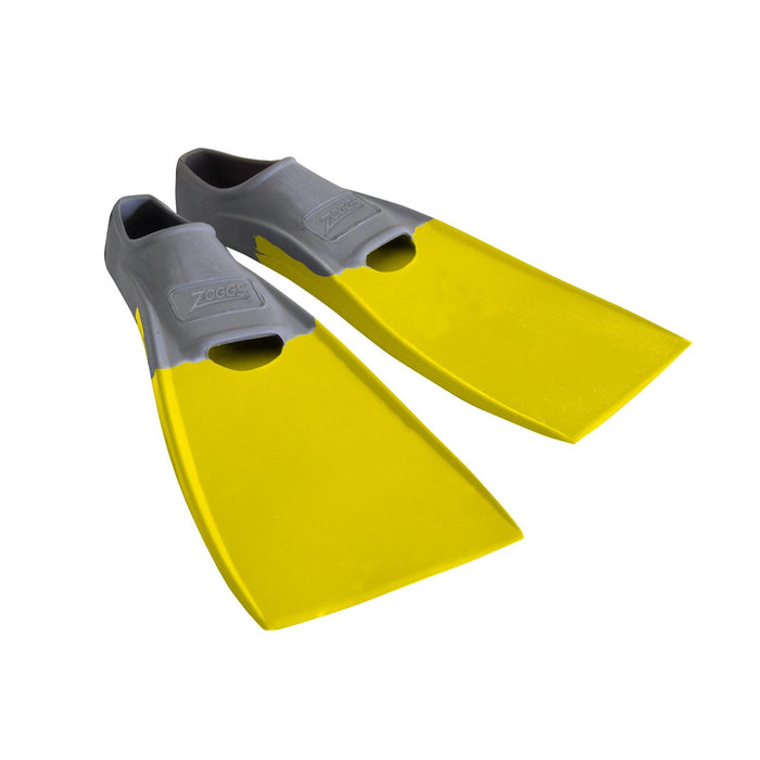 Swimming Fins Long Blade Rubber Grey-Yellow EU 37-38-UK 4-5-US 5-6 Zoggs 465213GYYL45