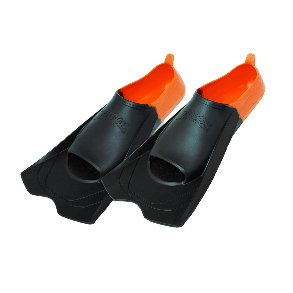 Swimming Fins Short Blade Eco Black-Orange EU 35-36-UK 2-3-US 3-4 Zoggs 465220BKOR23