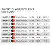 Swimming Fins Short Blade Eco Black-Orange EU 39-40-UK 6-7-US 7-8 Zoggs 465220BKOR67