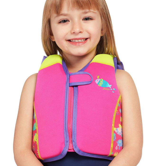 Giubbotto Swimsure per bambini, stampa Sea-Queen, 2-3 anni 15-19kg Zoggs 465526SQEU23
