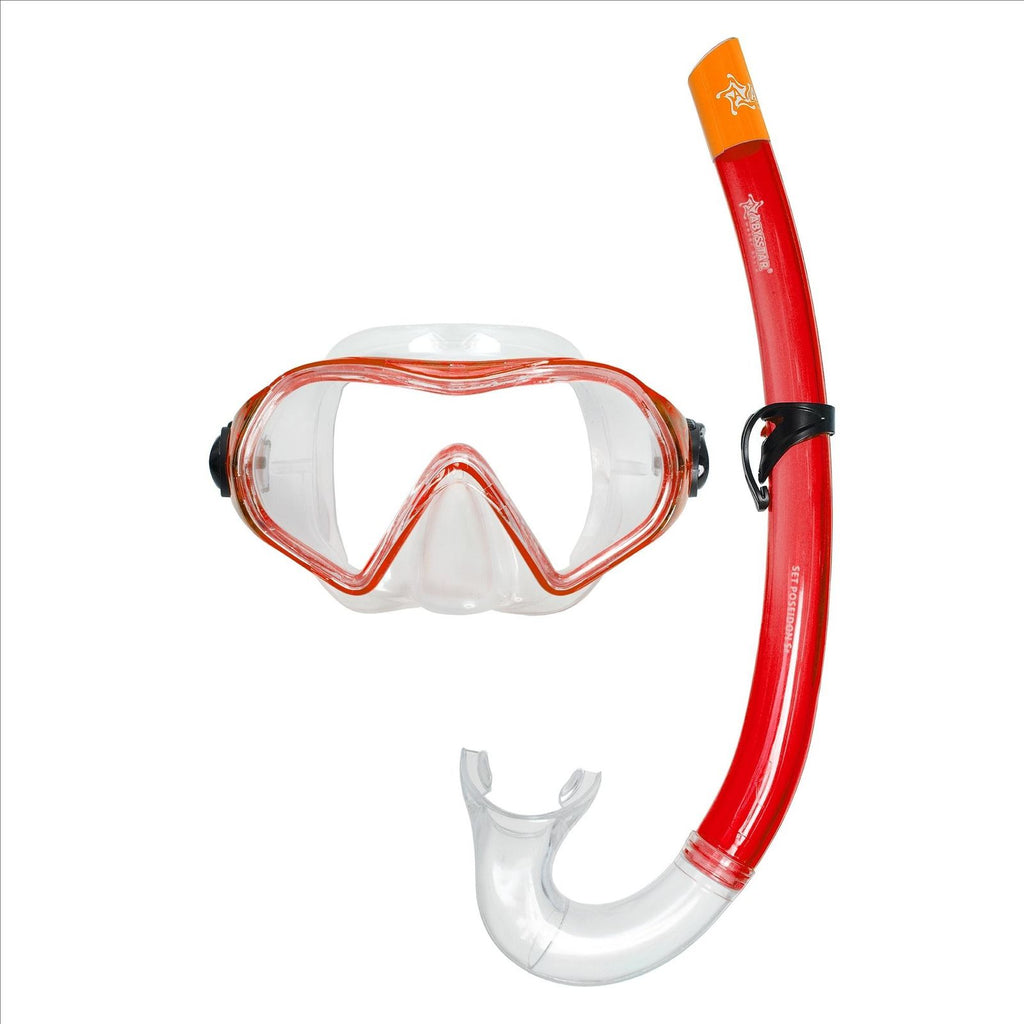 Snorkeling Kit Podeison Clear-Red Abysstar 50052RD