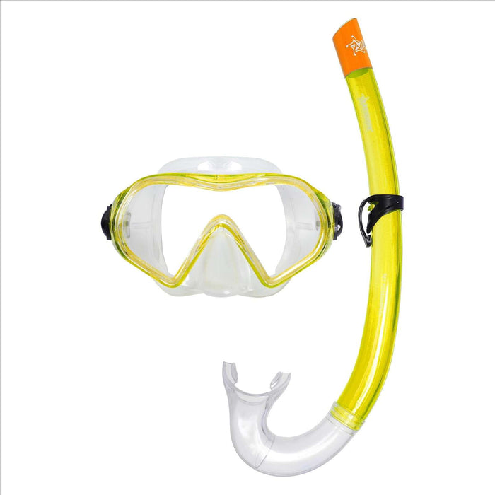 Snorkeling Kit Podeison Clear-Yellow Abysstar 50052YLL