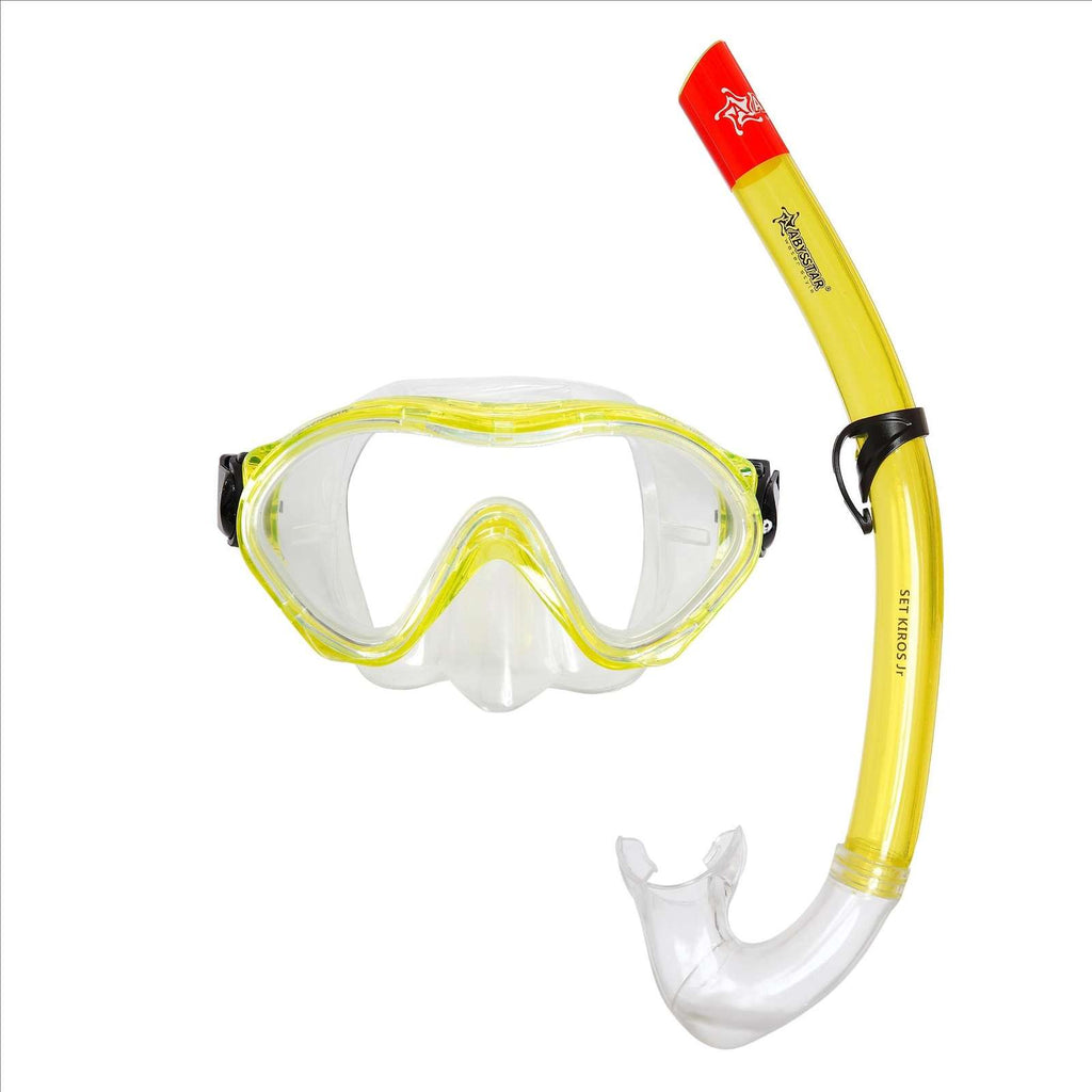 Snorkeling Kit Kiros Kids Clear-Yellow Abysstar 50053YLL