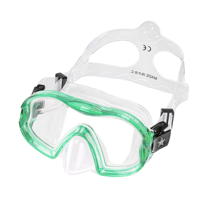 Snorkeling Mask Nemo Kids Clear-Green Abysstar 50078GR