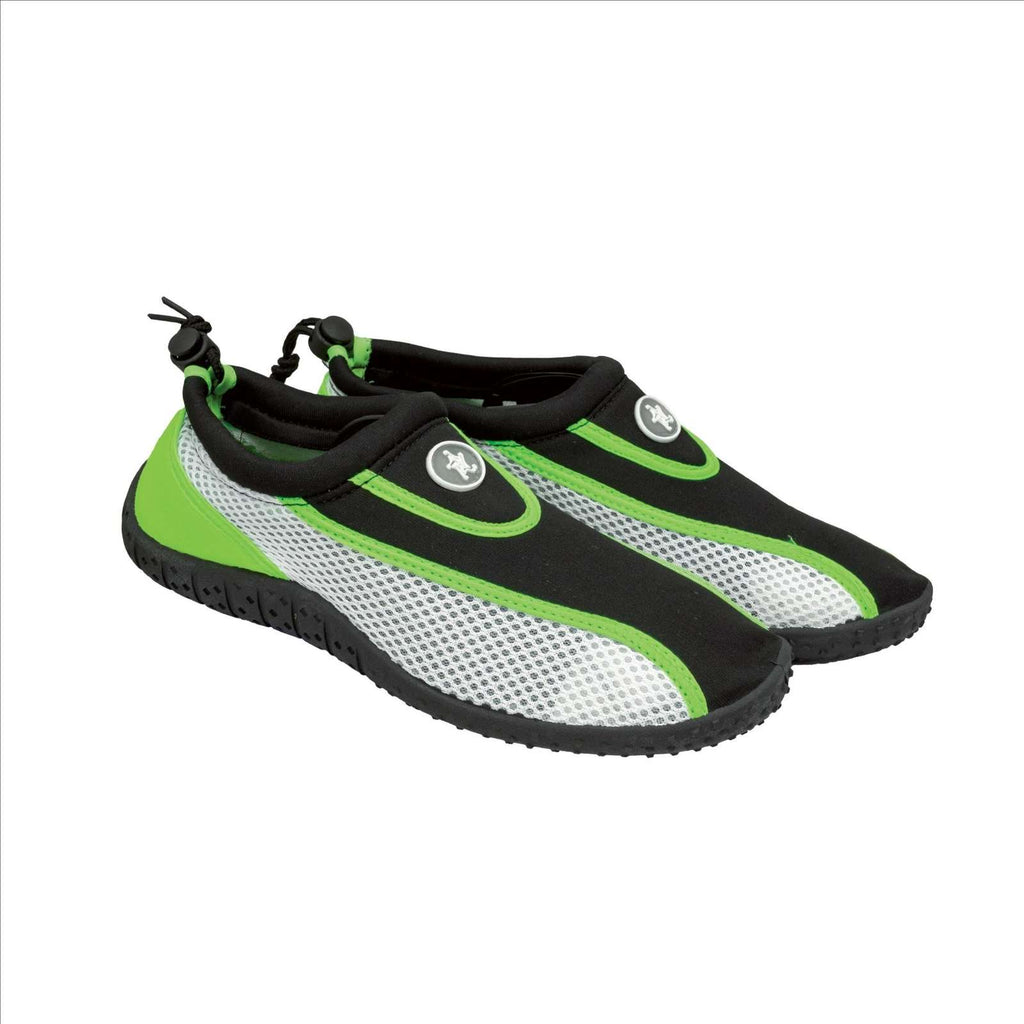 Wasserschuhe Ocean Schwarz-Weiß-Grün Größe 35 Abysstar 50086