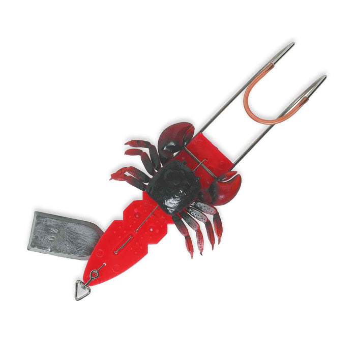 Armed Soft Crab With Lead Double Hook Red Black M 22cm Lineaeffe 5099810