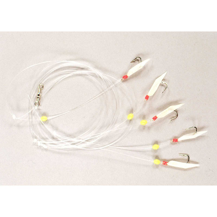 Bait Chaiser 6 Hooks With Luminous Beads Size 6 Hikaru 5640060