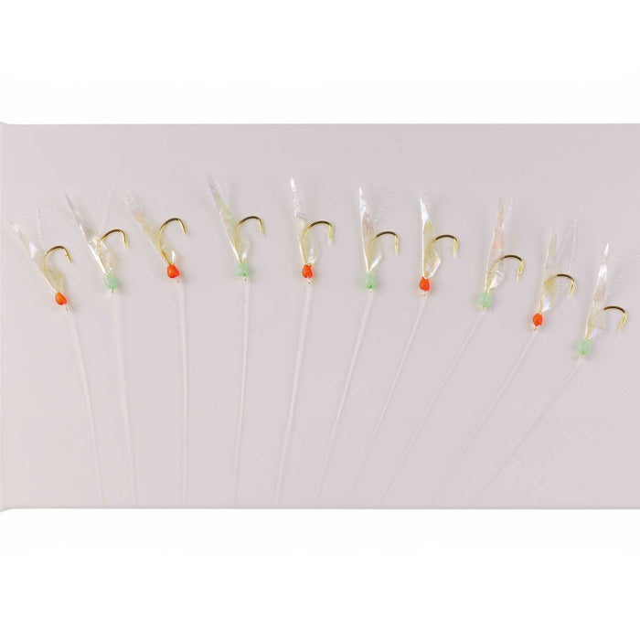 Sabiki Rig Rainbow Fish Skin 10 Golden Hooks Size 6 Hikaru 5640206