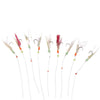 Sabiki Rig Rainbow Fish Skin 10 Nickeled Hooks Size 6 Hikaru 5640306