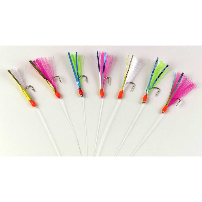 Sabiki Rig Rainbow Flasher 7 Nickeled Hooks Size 6 Hikaru 5640506