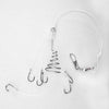 Terminal Rigs for Mullets 6 Nickeled Hooks Size 4 Lineaeffe 5645204
