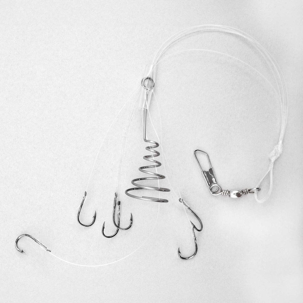 Terminal Rigs for Mullets 6 Nickeled Hooks Size 6 Lineaeffe 5645206