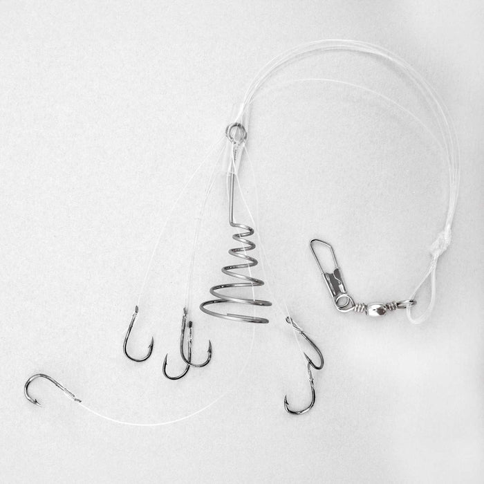 Terminal Rigs for Mullets 6 Nickeled Hooks Size 6 Lineaeffe 5645206