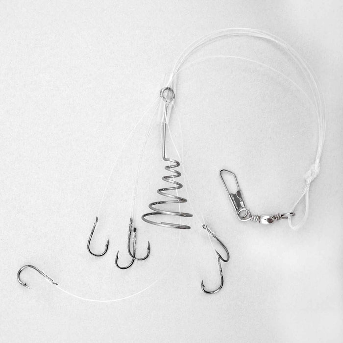 Terminal Rigs for Mullets 6 Nickeled Hooks Size 10 Lineaeffe 5645210