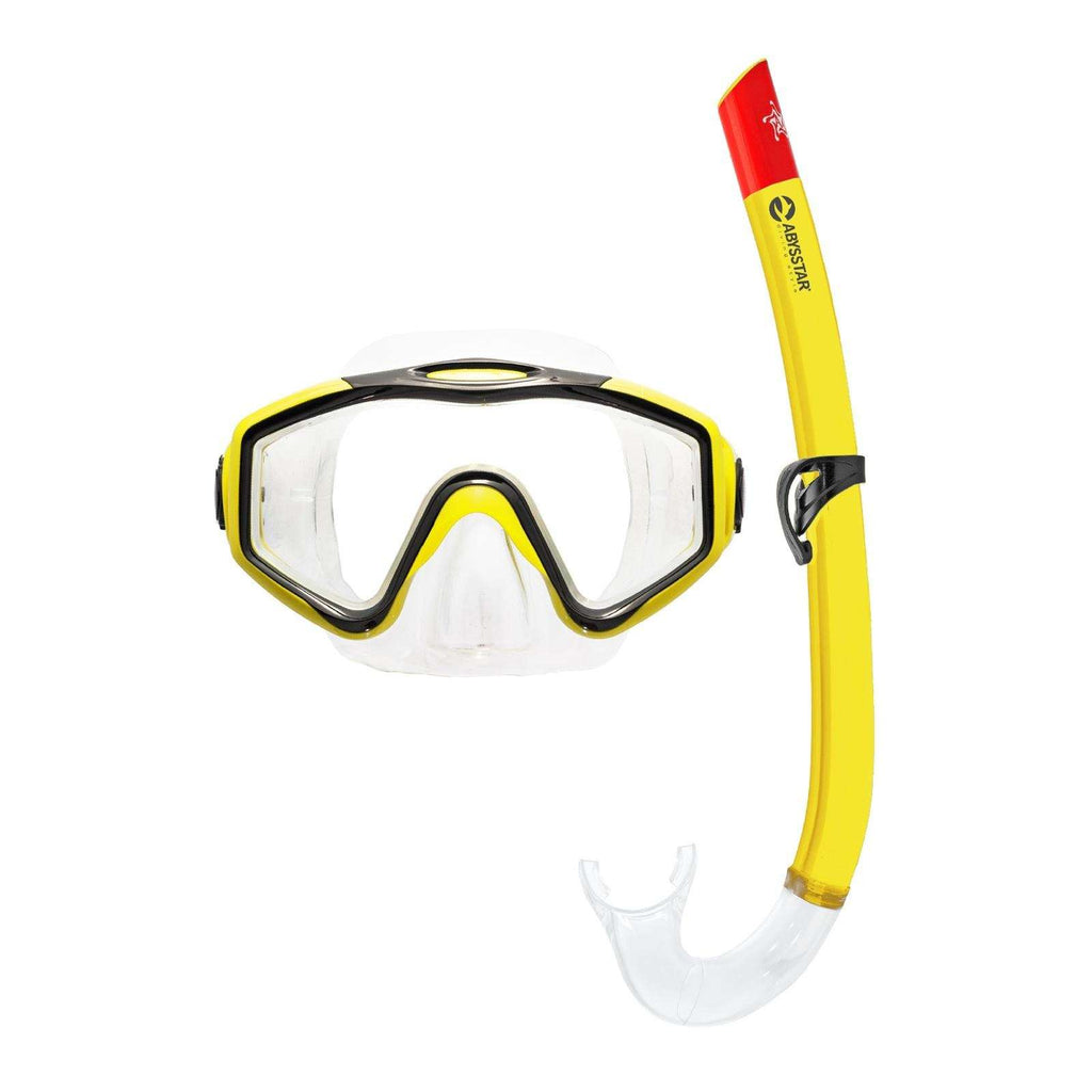 Snorkelset Leuca Helder-Geel Abysstar 57060YL